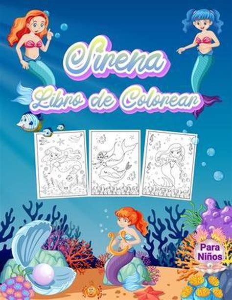 Sirena Libro De Colorear Para Ninos Bmilleres Boeken