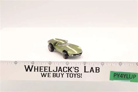 Turbofire Olive Green 1968 Redline Hot Wheels Mattel Vintage RL Wheeljack S Lab