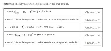 Solved Determine Whether The Statements Given Below Are True Chegg