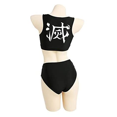 haikyuu Conjunto de bikini para mujer con traje de baño cubierta Traje de baño estilo anime