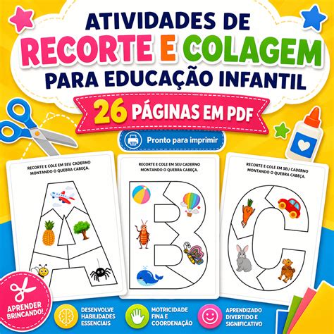 Atividade Recorte E Colagem - Atividade de Recorte e Colagem Para Educação Infantil - Profª Isabel