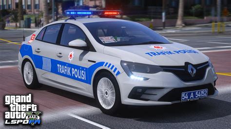 Gta Traf K Pol S Modu Renault Megane Lspdfr Youtube