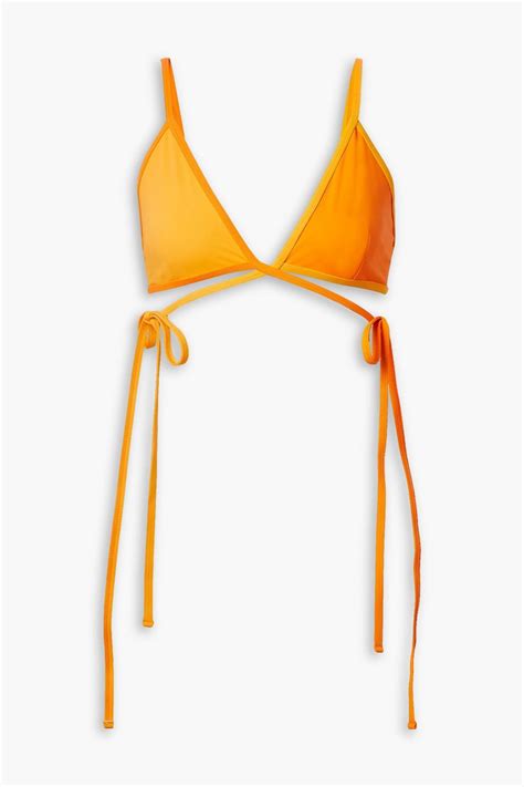 Christopher Esber Wrap Triangle Bikini Top The Outnet