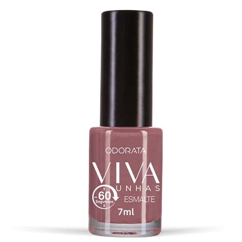 Esmalte Segundos Nude Chique ml Viva Unhas Odorata Cosméticos
