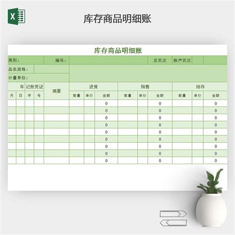 物流公司库存商品明细账通用模版下载 觅知网