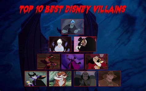 My Top 10 Disney Villains by EmperorRoku on DeviantArt