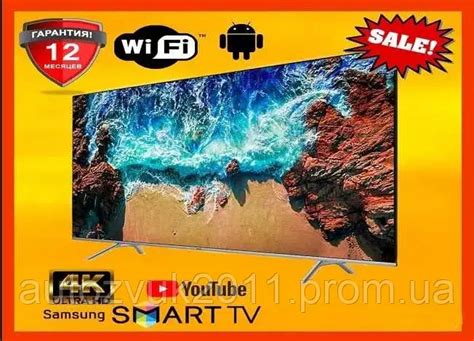 Телевізор Samsung 24 32 34 42 дюйми Wifi Смарт ТВ T2 Cамсунг Smart Tv ...