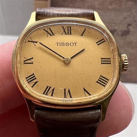 Vintage Tissot Gold Watch Womens Manual Wind Roman Depop