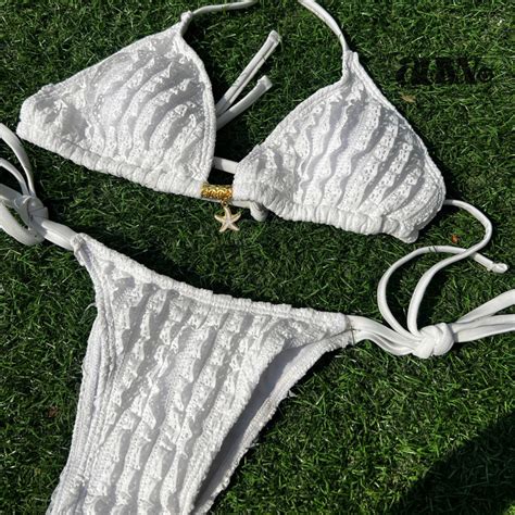 Set Bikini B I I Bi N Ruffle Ren B O Charm Sao Bi N Charmie Shopee Vi T Nam