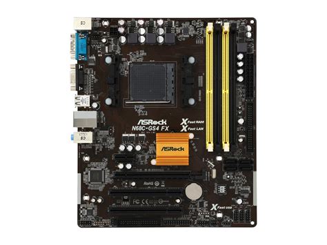 ASRock N68C-GS4 FX 95W Socket AM3+ / AM3 / AM2+ / AM2 processors Micro ...