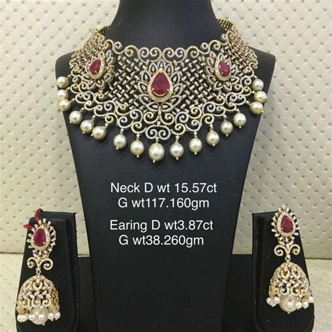 Pin By Anila Reddy On Diamond Jewelry Diamond Choker Fancy Jewellery