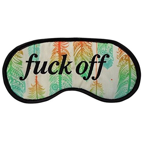 Fuck Off Eye Mask Blindfold Black Amazon Co Uk Kitchen Home