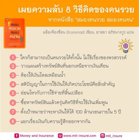 เผยความลับ 8 วิธีคิดของคนรวย Money And Insurance