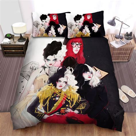 Cruella Movie Art 3 Bed Sheets Duvet Cover Bedding Sets Please Note