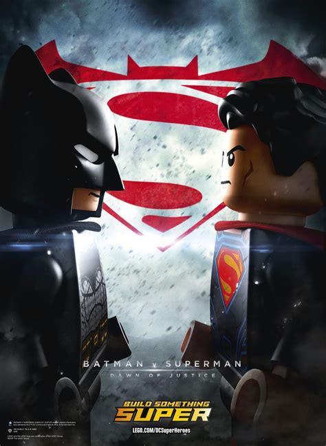 Batman V Superman Poster Gets A Lego Remix Batman Vs Superman Lego