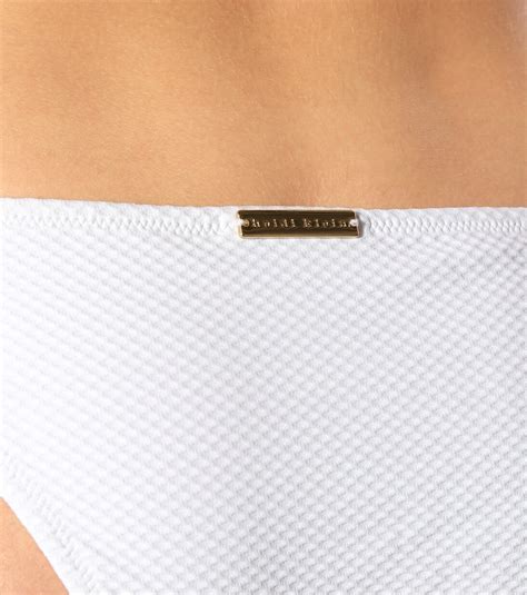 Core Tie Side Bikini Bottoms In White Heidi Klein Mytheresa