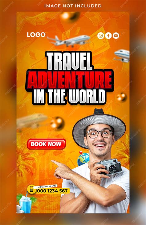 Premium PSD | Tour and travel agency instagram story template