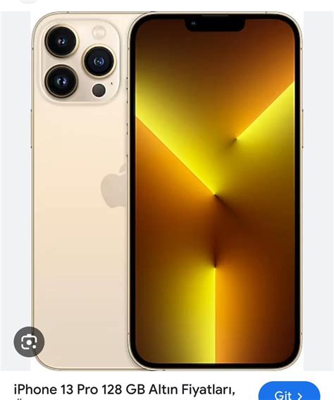 İPHONE 13 PRO KVK TÜRK ALTIN SARISI GOLD KUTULU FATURALI Akıllı