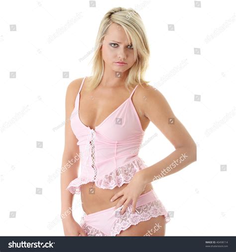 Sexy Blonde Isolated Over White Background Stock Photo 40498114 Shutterstock