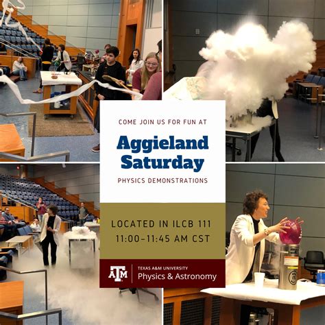 Physics demos at Aggieland Saturday – TAMU Physics & Astronomy