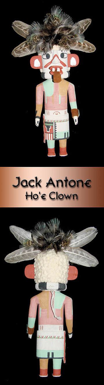 Traditional Hopi Kachina By Jack Antone Ho E Clown