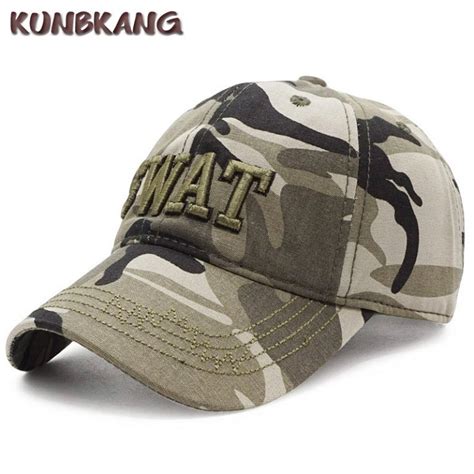 100% Cotton Tactical Cap Men Camouflage Baseball Caps Army SWAT Hat Dad ...