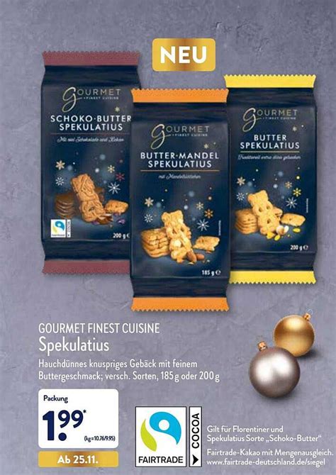 Gourmet Finest Cuisine Spekulatius Angebot Bei Aldi Nord Prospekte De