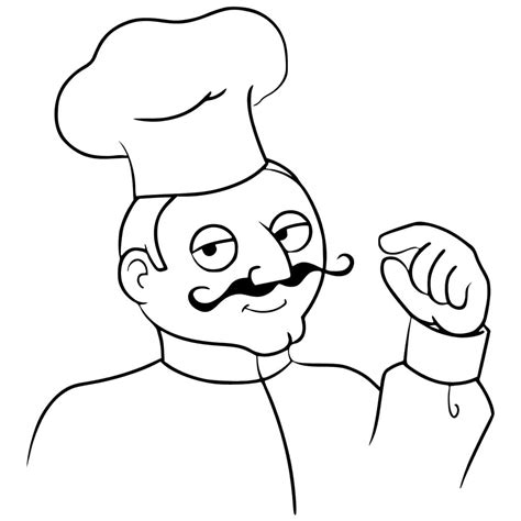 Desenho De Homem Cozinheiro Para Colorir Desenhos Para Colorir E