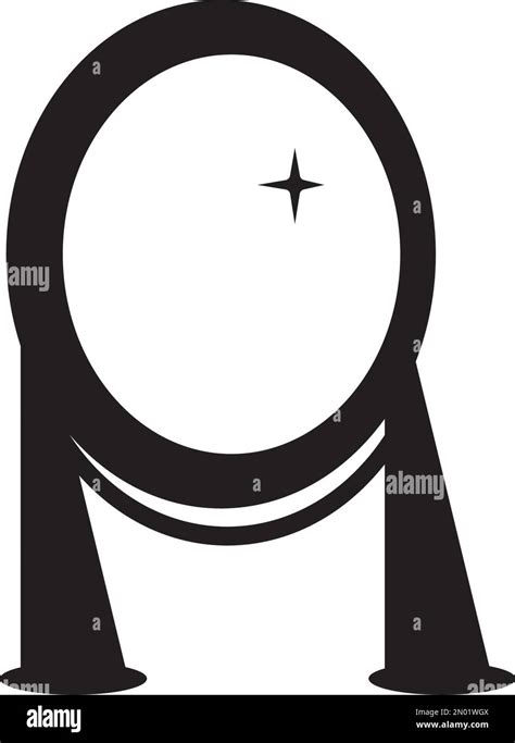 Mirror Logo Vector Icon Design Illustration Stock Vector Image And Art