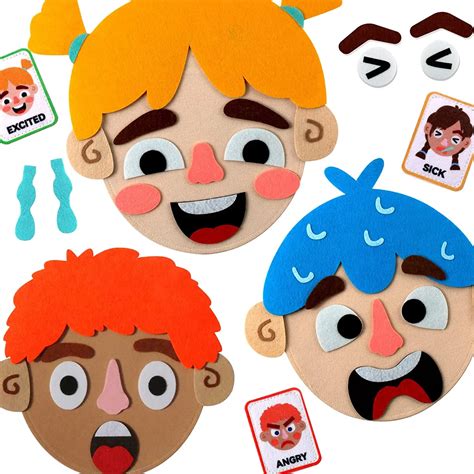 Kids Social Emotional Learning Busy Board With 9 Emotion Cards For