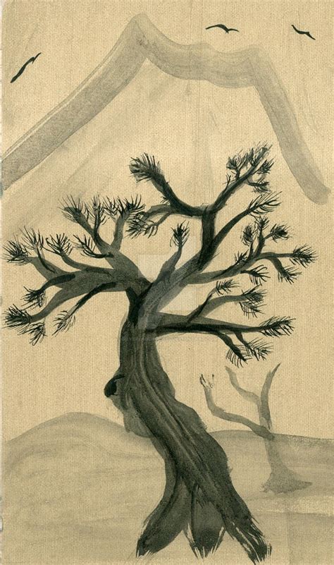 Sumi-E (Japanese Ink Painting) 3 by Silver-Hourglass on DeviantArt