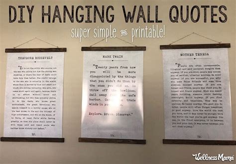 DIY Hanging Wall Quotes the Easy Way (Printable) | Wellness Mama