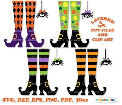 Girl Witch Clip Art Etsy