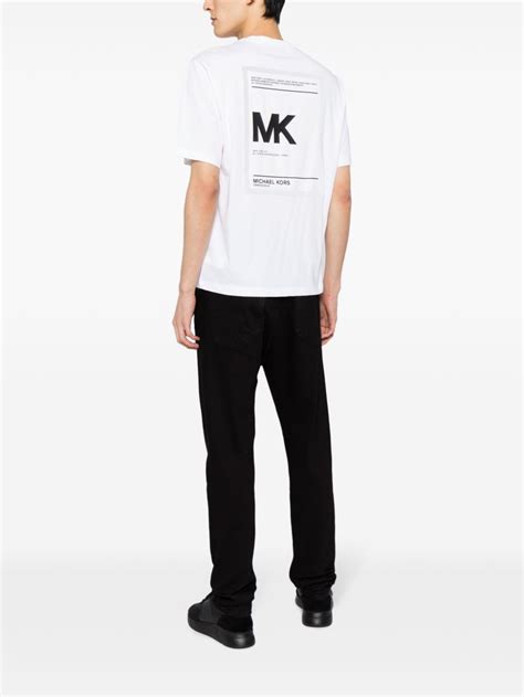 Michael Kors Logo Print Cotton T Shirt Farfetch