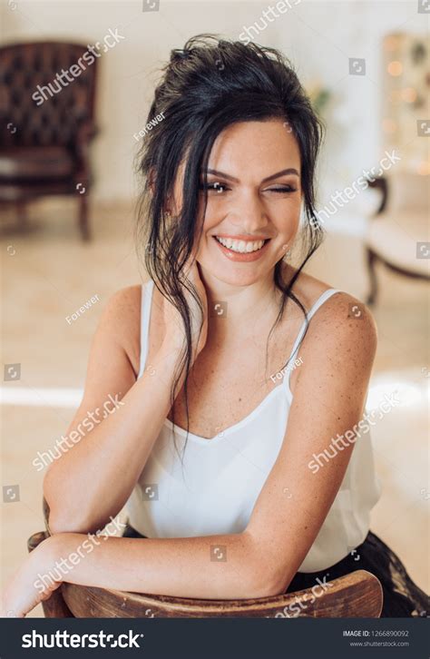 Sexy Beautiful Brunette Woman Studio Stock Photo Shutterstock