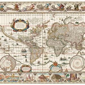 Old World Maps Digital Printable Posters.old Africa Map Printable ...