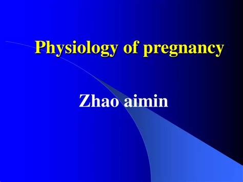 Ppt Physiology Of Pregnancy Powerpoint Presentation Free Download