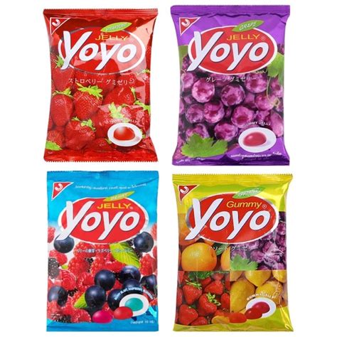 KẸO DẺO JELLY YOYO TRÁI CÂY/ DÂU/ NHO/ BERRY GÓI 80G | Shopee Việt Nam