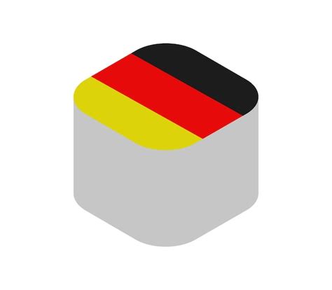 Premium Vector Isometric Germany Flag