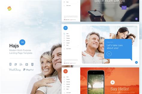 Hajs Modern Multi Purpose Landing Page Template