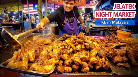 MALAYSIAN NIGHT MARKET Tour Jelatek In Kuala Lumpur Street Food KL