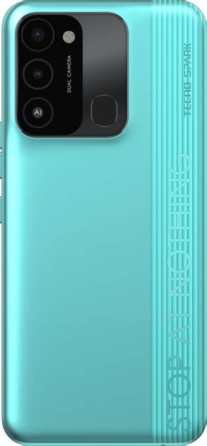 Мобільний телефон Tecno Spark 8C (KG5n) 4/64GB NFC 2SIM Turquoise Cyan ...