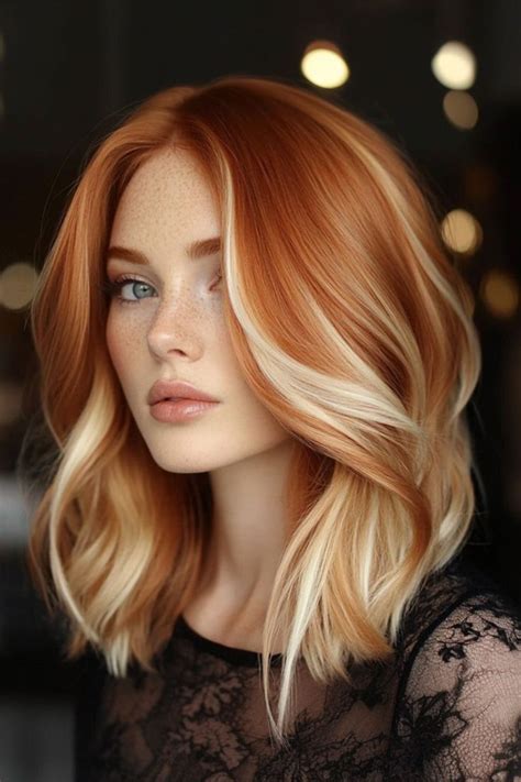 Pin By Sandi Corona On Crazy Hair In Red Blonde Hair Red Hair With Blonde Highlights