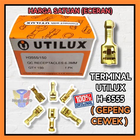 Jual Terminal Utilux Skun Gepeng Cewek Female H 3555 Asli Original