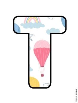 Let S Get Carried Away With Math Hot Air Balloons Bulletin Board Letters