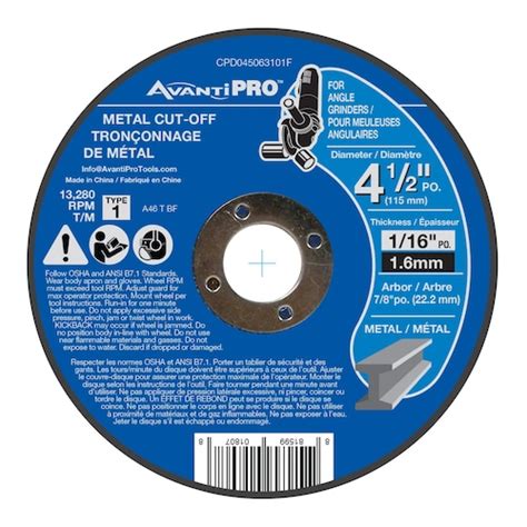 Avanti Pro 4 12 Inch X 116 Inch X 78 Inch Type 1 Cut Off Grinder