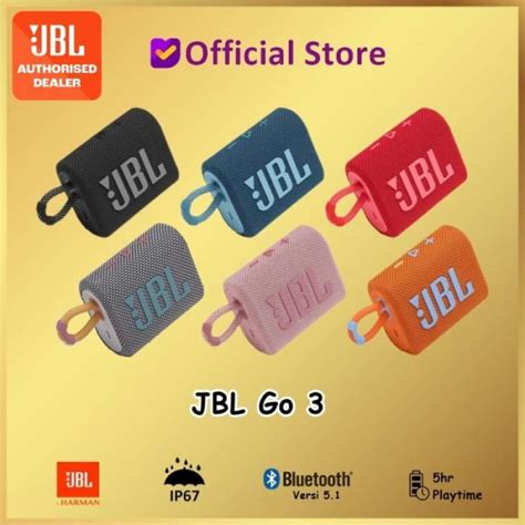 Promo Jbl Go 3 Portable Bluetooth Wireless Speaker Go3 Diskon 23 Di