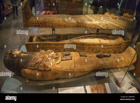 Interior And Exhibits From Different Parts Of The Famous British Museum