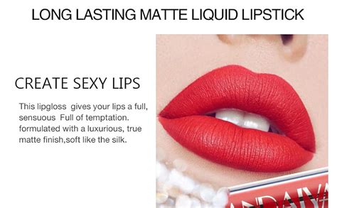 Pcs Matte Liquid Lipstick Set Nude Lip Gloss Non Stick Cup Not Fade Waterproof Long Lasting