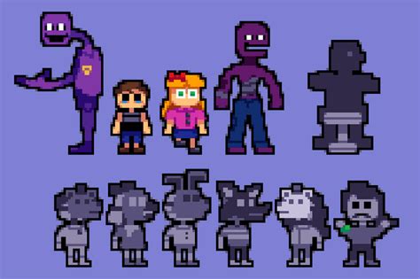 Fnaf Sprites Remade By Sprito01 On Deviantart